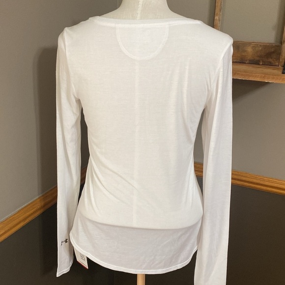 Under Armour Kansas City Royals white & blue long sleeve tee shirt size M - Picture 2 of 10